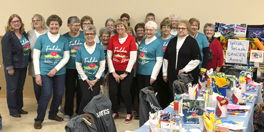 Eight tables decorated this year for Fulda’s Relay for Life Team 2nd Annual Table Cancer event