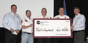 Nobles Cooperative Electric and  CoBank award “Sharing Success”  Grant to the Fulda Fire Department