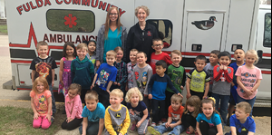 Fulda Elementary School preschoolers visit community workers