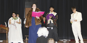 High School Theatre Department Rehearses  “The Phantom of the Opera”