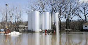 Spring thaw leads to flooding