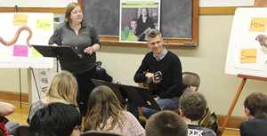 The Dream Songs Project entertains and  educates students at Fulda Elementary School